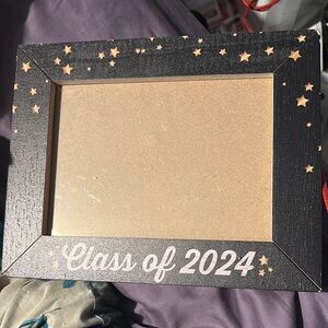 Black and Gold 'Class of 2024' Photo Frame